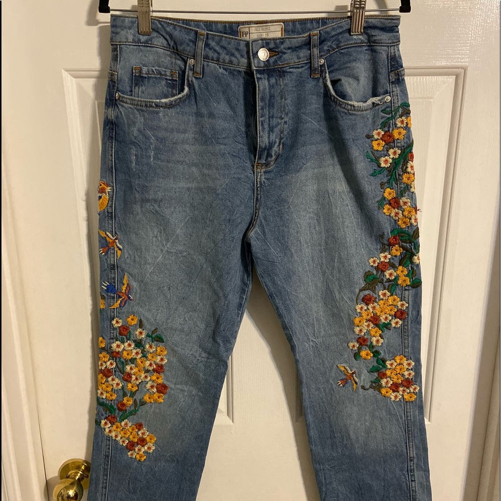 Free People Denim Capris
